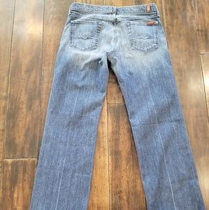 Men's 7 For All Mankind Blue Straight Jeans